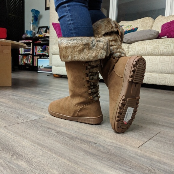 Rampage Tan Asher faux fur boot - Picture 5 of 7